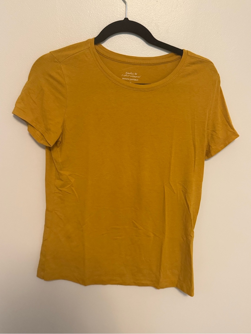 Banana Republic Short Sleeve Crewneck Tee - Mustard Yellow